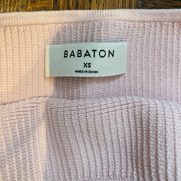Babaton x Aritzia light pink scuplt knit tube top - Picture 3 of 3